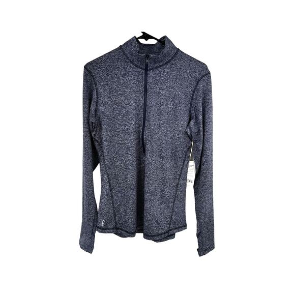 Lottie Tops - Lottie Long Sleeve Nursing Breastfeeding Activewear Pullover Navy Blue Sz Small